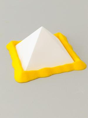Pyramid lamp holder candles.