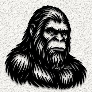 bigfoot sasquatch squatch bust wall art home decor