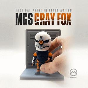 MGS GRAY FOX DIORAMA - Tactical Print in Place Action