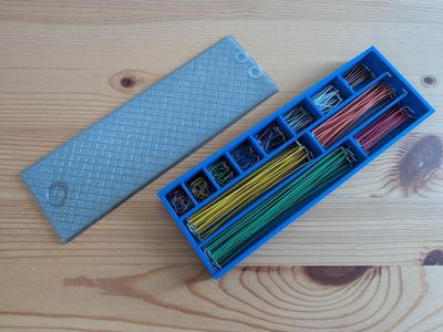 Breadboard jumper cable box