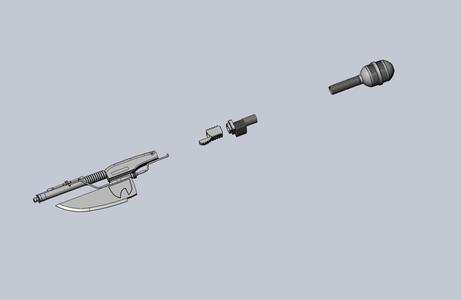 Star Wars Vibro Axe Assembly