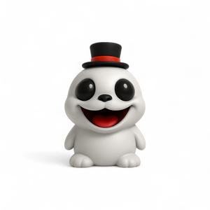 Sir Floof – Fancy Ghost Seal STL with Top Hat