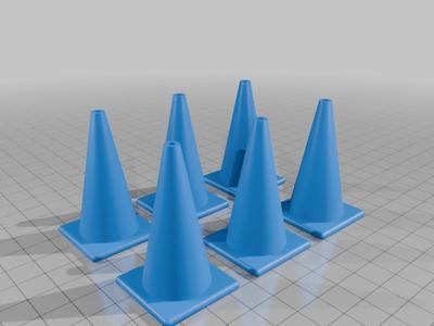 1/10 scale cones 