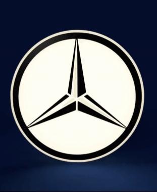 Mercedes Sign – LED strip compatible