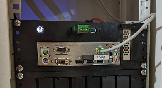 Mini ITX case for 10 inch rack