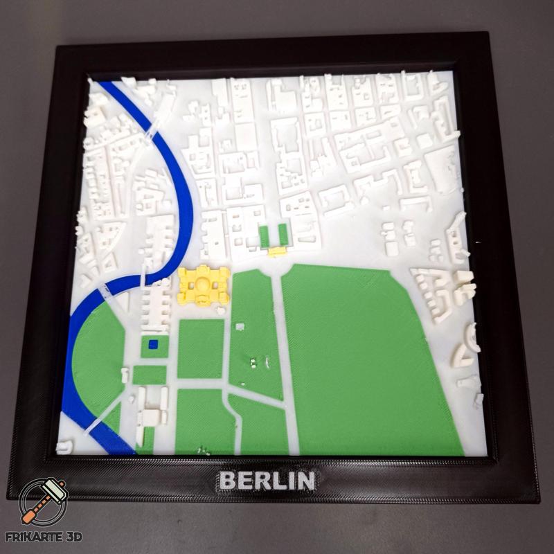 Berlin Landmarks 3D City Map