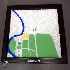 Berlin Landmarks 3D City Map