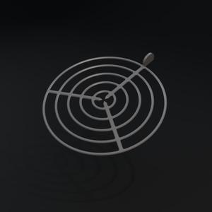 Circular center finder template