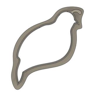 Quail-Shaped Cookie Cutter – 3D Printable STL File