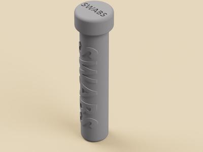 Travel Container for Cotton Swabs
