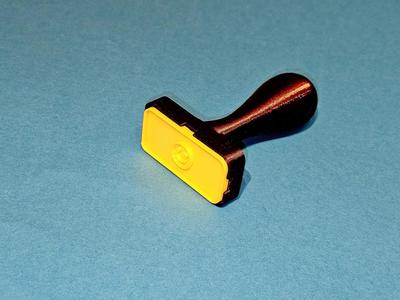 Stamp with exchangeable plate, Motif Smiley 1