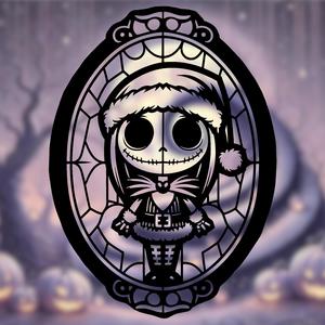 Sally Skellington as Santa Claus - Christmas Wall Art
