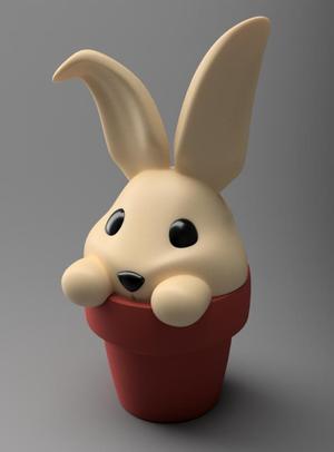 Bunny Pot - Single and Multi-material