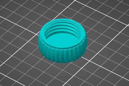 Reusable 28mm Bottle Cap with Improved Grip