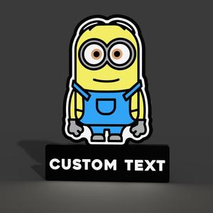 Minion Lightbox LED Lamp with Customizable Base