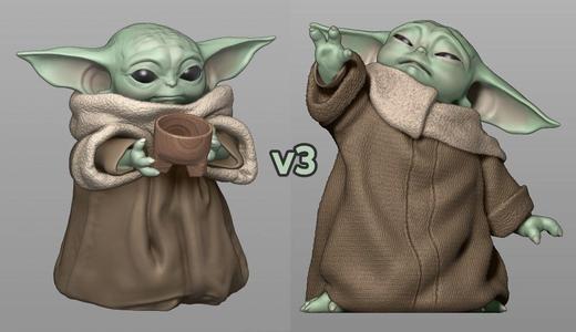 GROGU - Baby Yoda Using The Force - With Cup - PACK