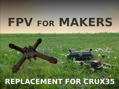 3.5" FPV Drone Replacement Frame for Crux35