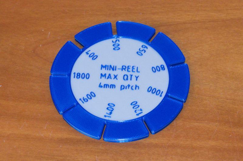 Mini-reel quantity gauge