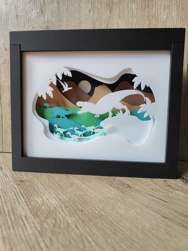 Dinosaur Shadow Box