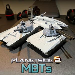 Planetside 2 MBTs (Main Battle Tanks) Magrider, Prowler, Vanguard with Articulating Turrets