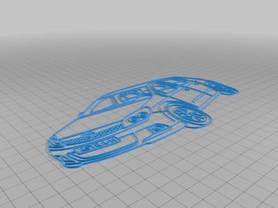 Opel Astra H 5 door stencil 2D car art