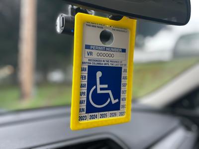 Parking Pass Hanger
