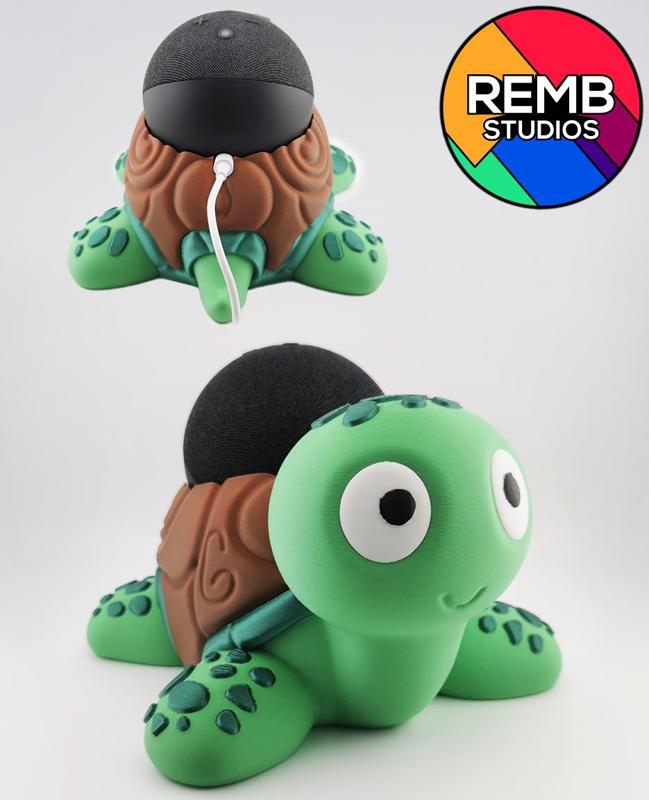 Alexa Turtle for Echo Dot (4th Generation) Print-in-place