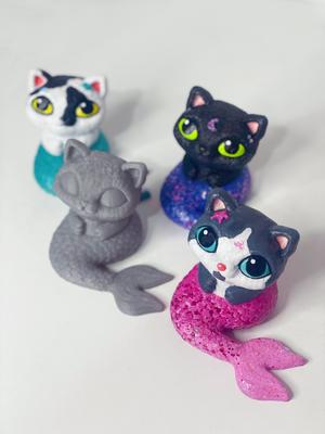 Mermaid Cat - No supports 