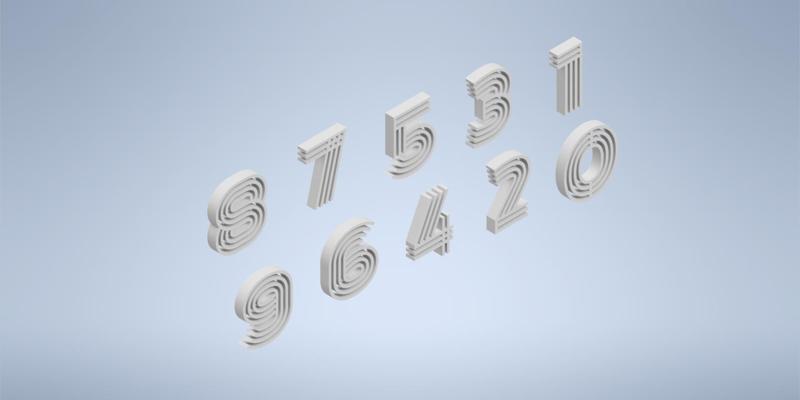 Maze Style Numbers