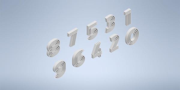 Maze Style Numbers