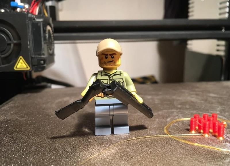 LEGO(Compatible) Double Barrel Break Action Shotgun