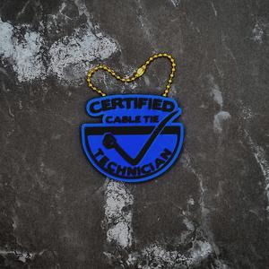 Certified Cable Tie Technician Keychain