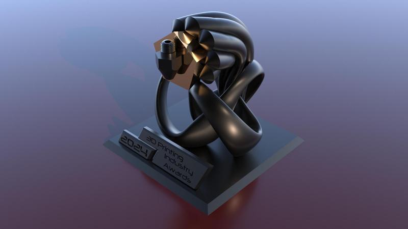 2024 3DPI Awards trophy 1 (Torus flow)