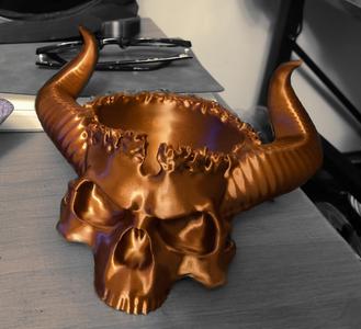 HellsFire  'Skull King' Series _ Skull-Bowl -3D Model