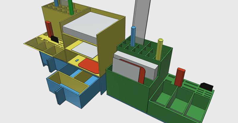 Desk organizer easy print without support