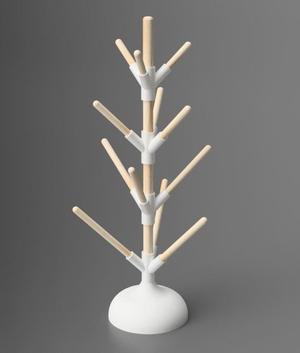 Bottle Drying Rack with Concrete-Filled Base