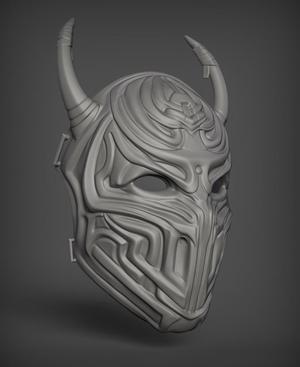 Oni Warrior Mask Cosplay Piece