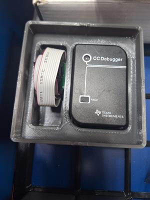 Gridfinity holder for CC Debugger