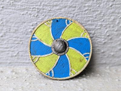 Viking shield keychain