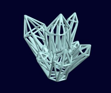 Crystal Cluster Wireframe