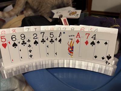 Double Card Holder for Seniors, Kids, or people with small hands.