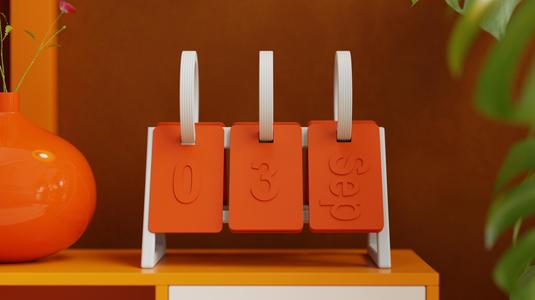 Flip Desk Calendar – Contemporary Office Decor