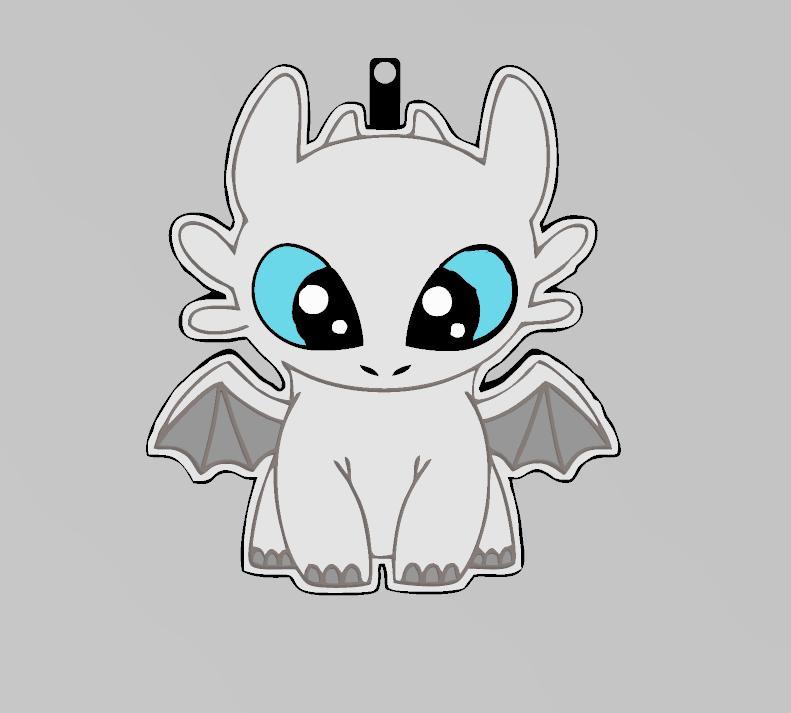 LIGHT FURY KEYCHAIN 