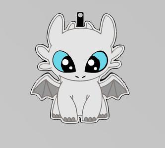 LIGHT FURY KEYCHAIN 