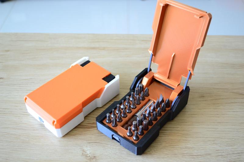 Spring-Loaded Hex Bit Case Box