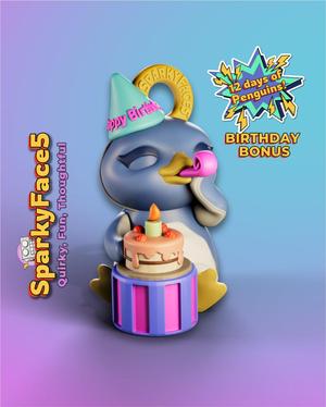 Penguin Birthday Bonus Ornament