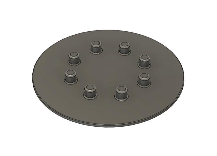 125mm 8 pin sanding disc applicator