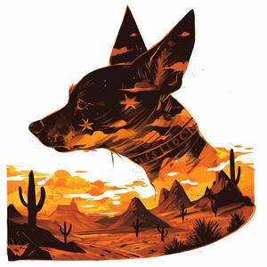 Chihuahua Desert Star Filament Painting