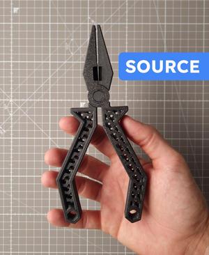 Pliers - 3D printable tool - Editable file (Autodesk Fusion + STEP)