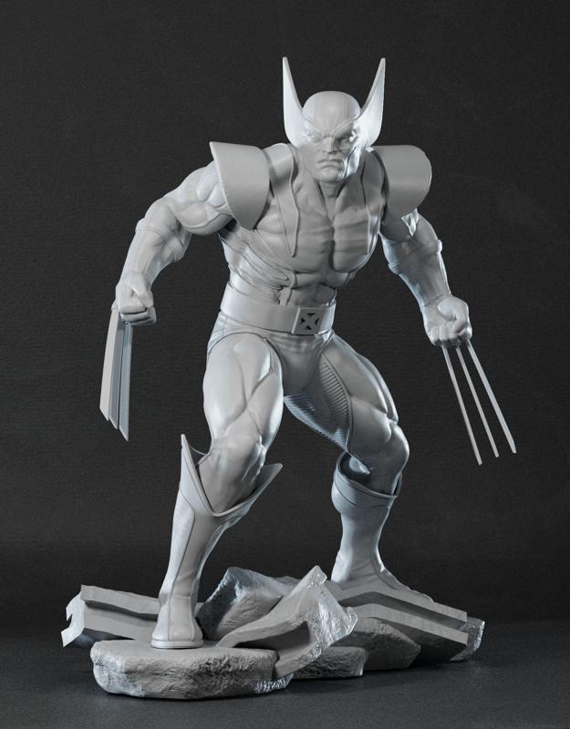Wolverine 3D print Model Stl statue